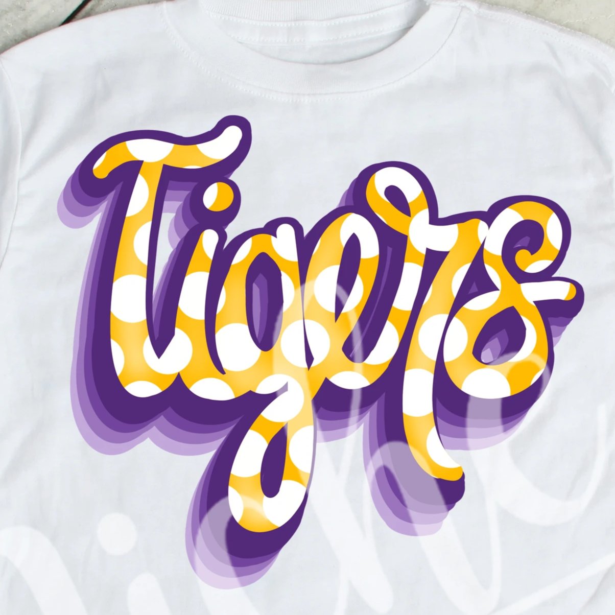 *Tigers Script Decal
