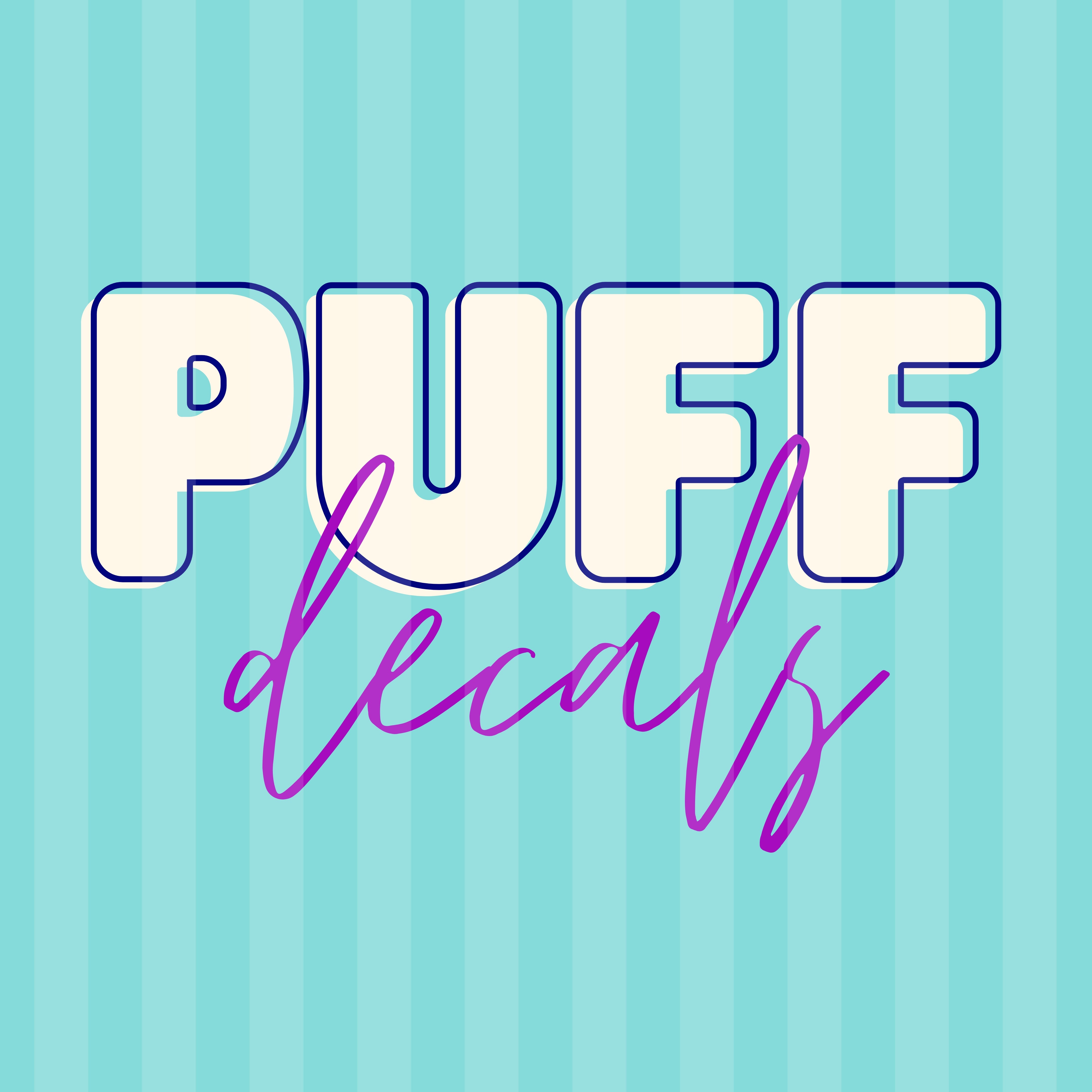 Puff Banner Puff Decals – Niche Creative Studio