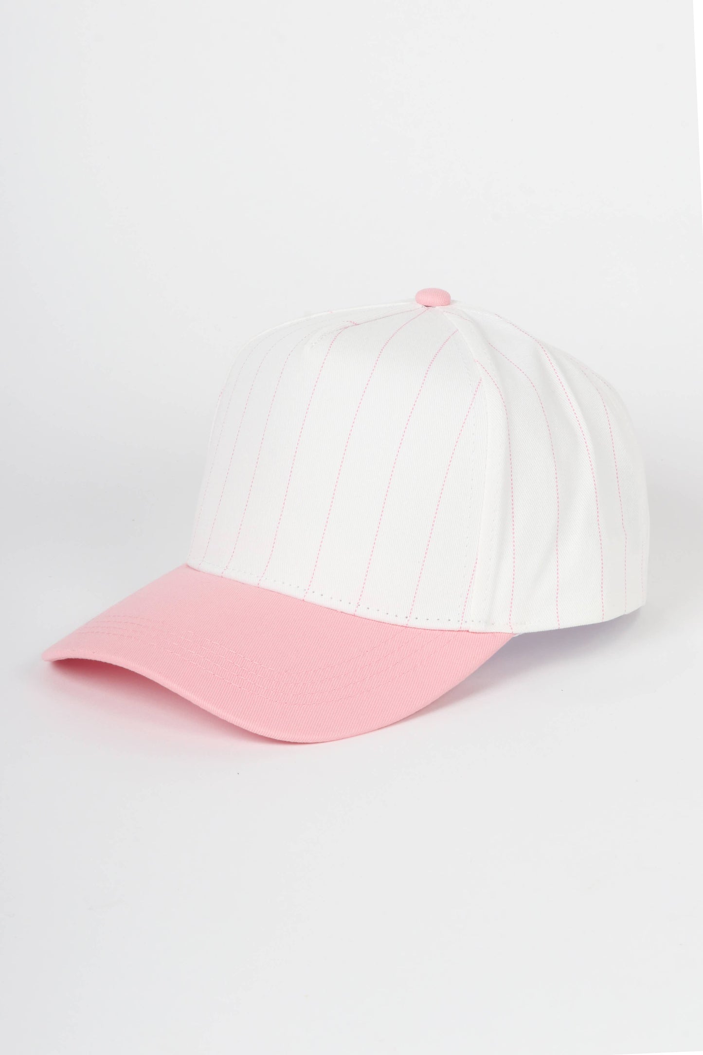 Pinstripe Two-Tone Baseball Cap