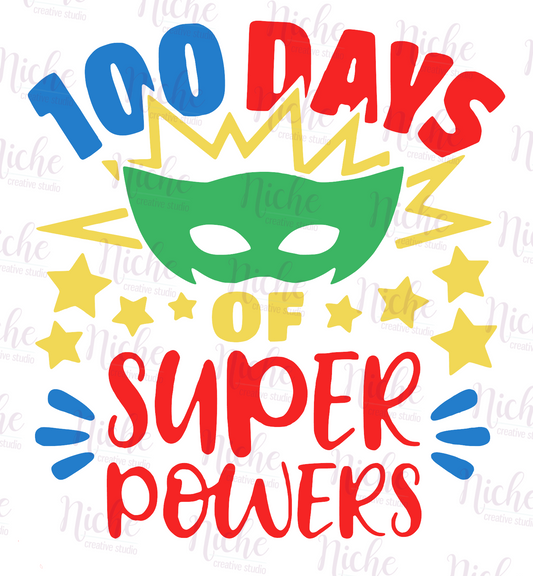 -1002 100 Days of Super Powers Decal