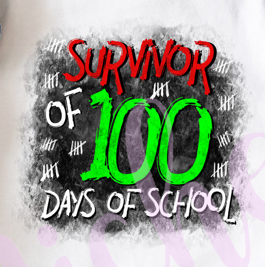 -1009 Survivor of 100 Days Decal