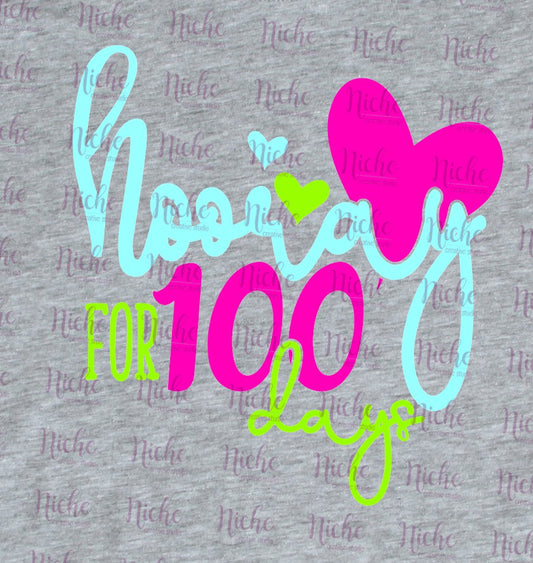 -1011 Hooray for 100 Days Decal