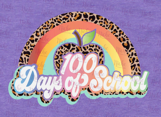 -1014 100 Days Rainbow Decal
