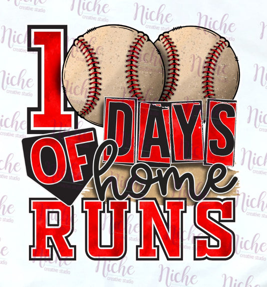-1015 100 Days of Home Runs Decal