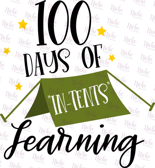 -1028 100 Days of in Tents Learning Decal