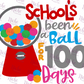 -1034 100 Days Schools Been a Ball Decal