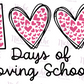 -1038 100 Days of School Hearts Decal