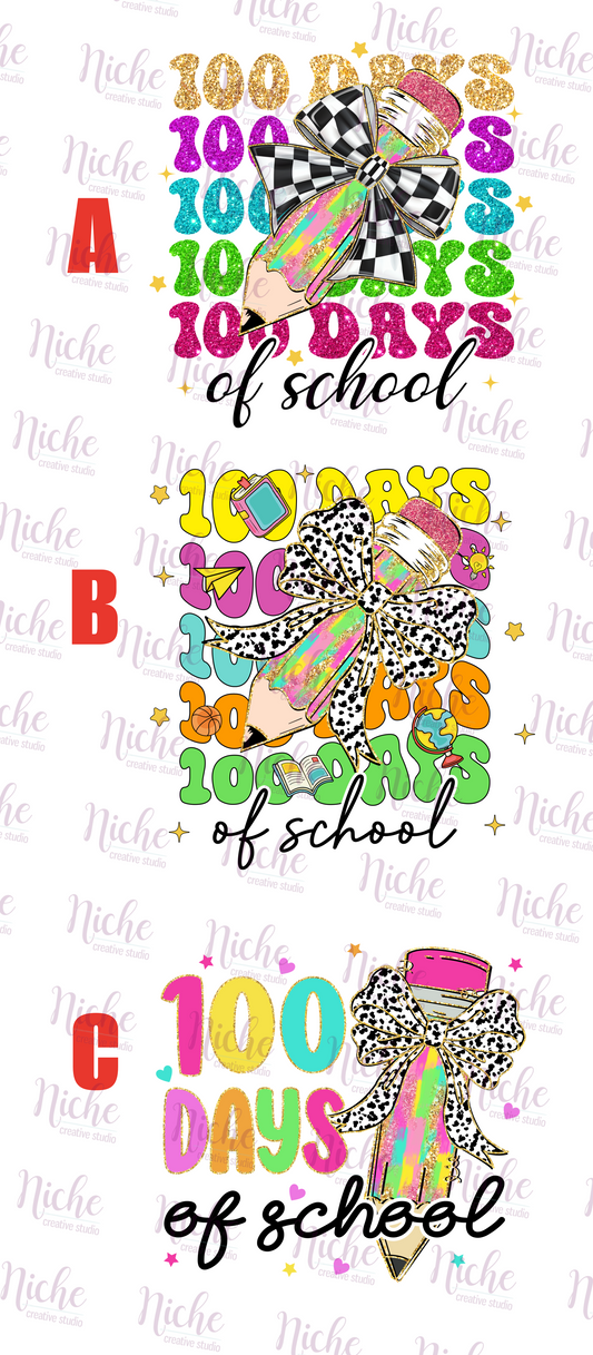 -1054 100 Days Repeat with Pencil Decal