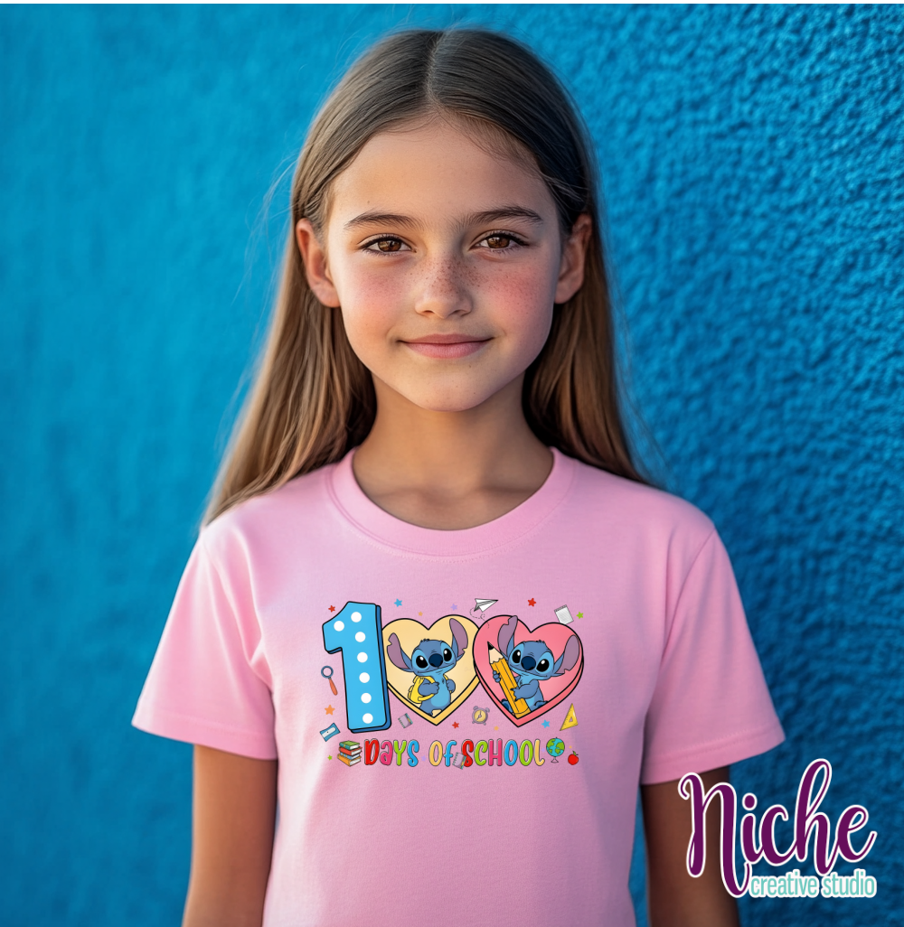 -10840 Days of School Stitch Decal