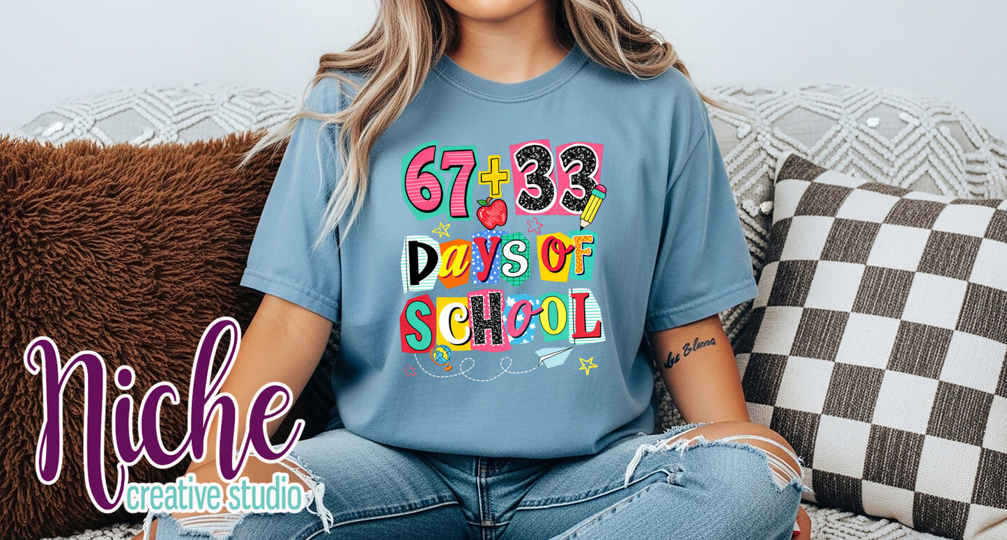 -10841 67 + 33 Days of School Decal