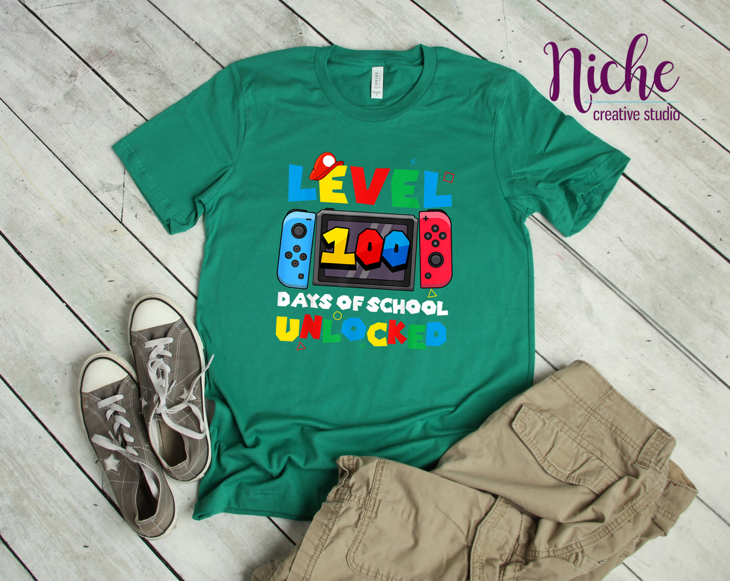 -1090 Game Controller Level 100 Days Of School Unlocked Decal