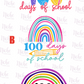 -1099 100 Days of School Rainbow Decal