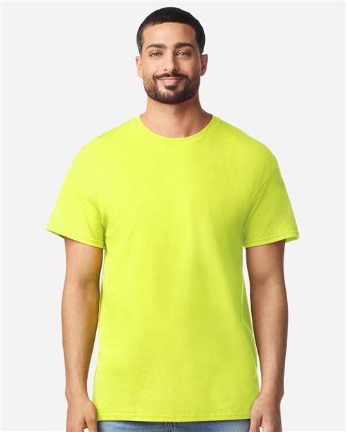 Adult Light Cotton Gildan - Safety Green/Yellow