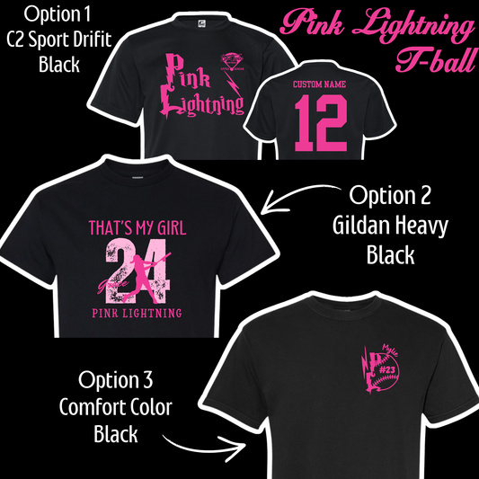 # Lake Charles Softball Little League T-Ball - Pink Lightning