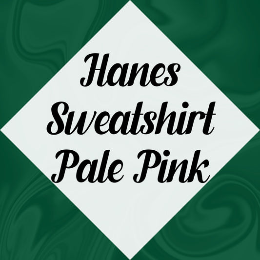 Adult Hanes Sweatshirt PALE PINK