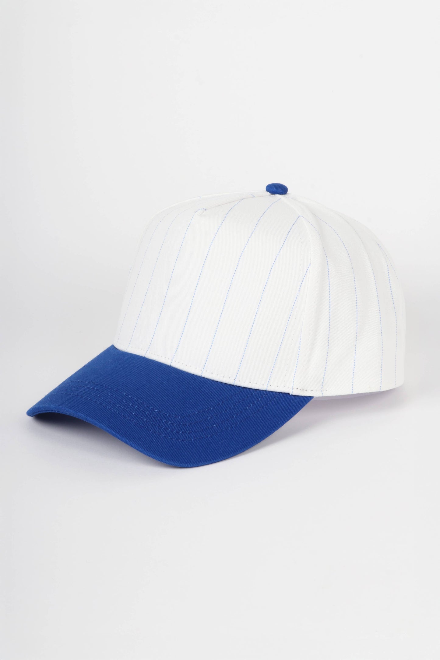 Pinstripe Two-Tone Baseball Cap