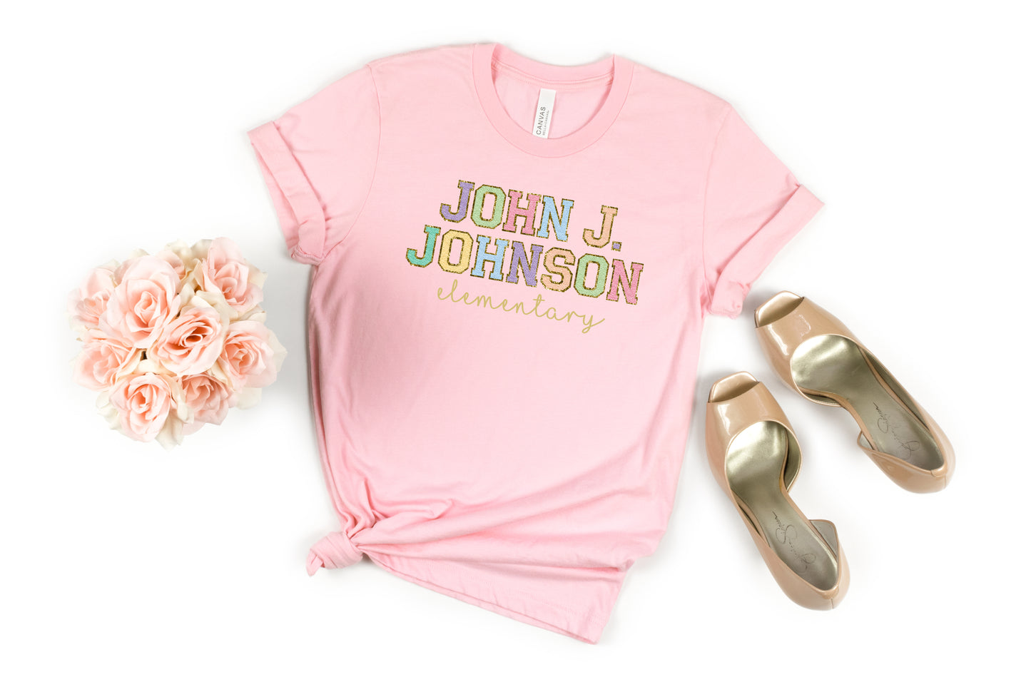 -DOO3303 john J Johnson Pastel Chenille Decal