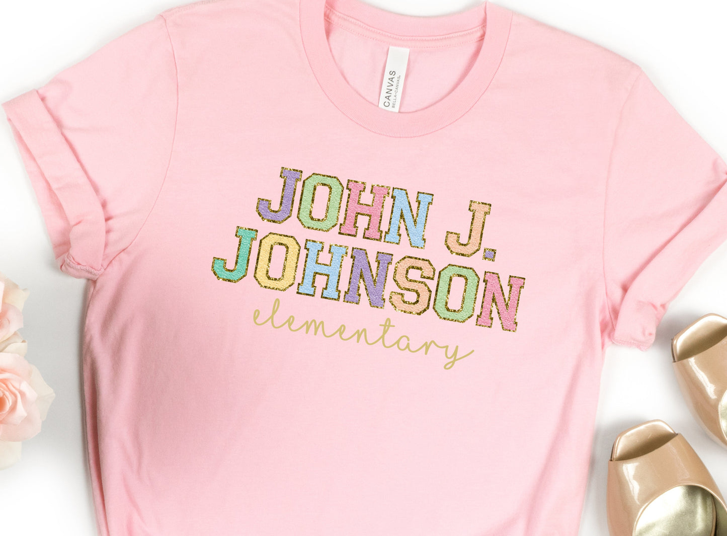 -DOO3303 john J Johnson Pastel Chenille Decal