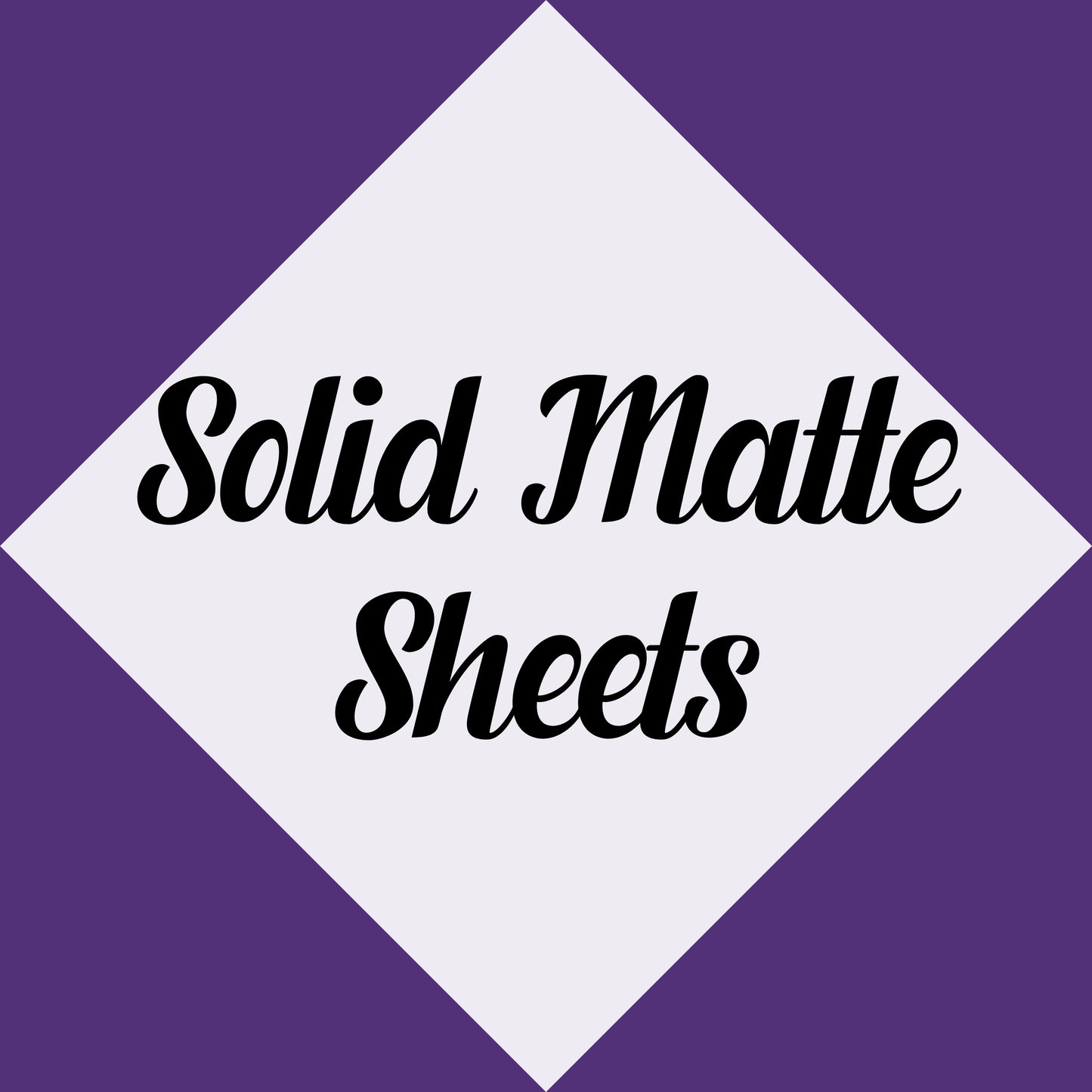 Solid Matte 12x15" Sheets
