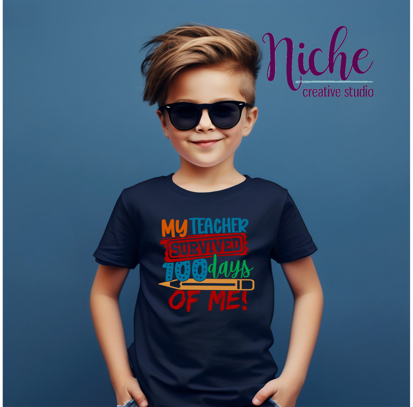 - 5057 My Teacher Survived 100 Days of Me Decal