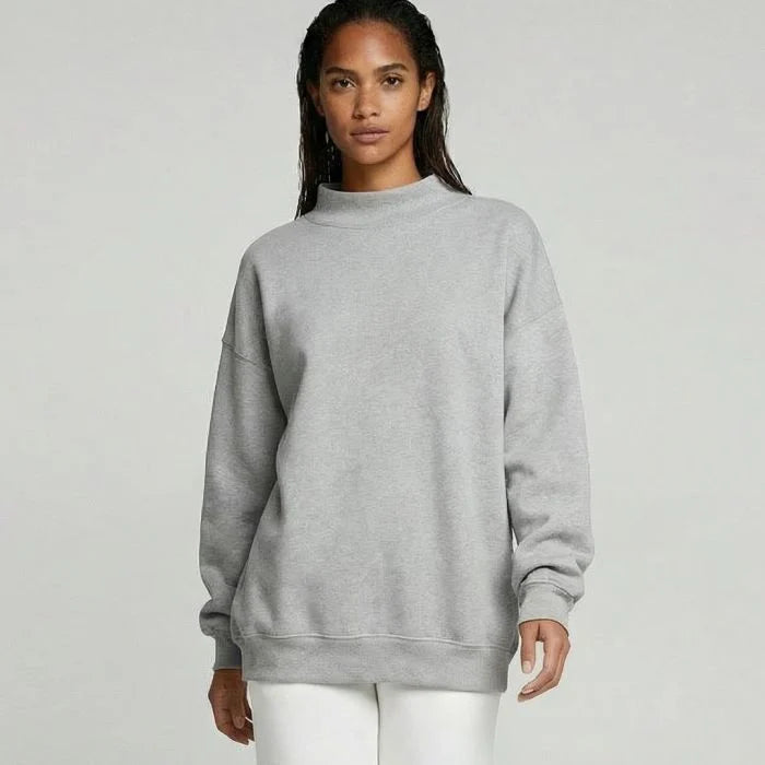 Women's Oversize Mock Sweatshirt