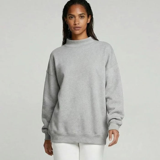 Women's Oversize Mock Sweatshirt