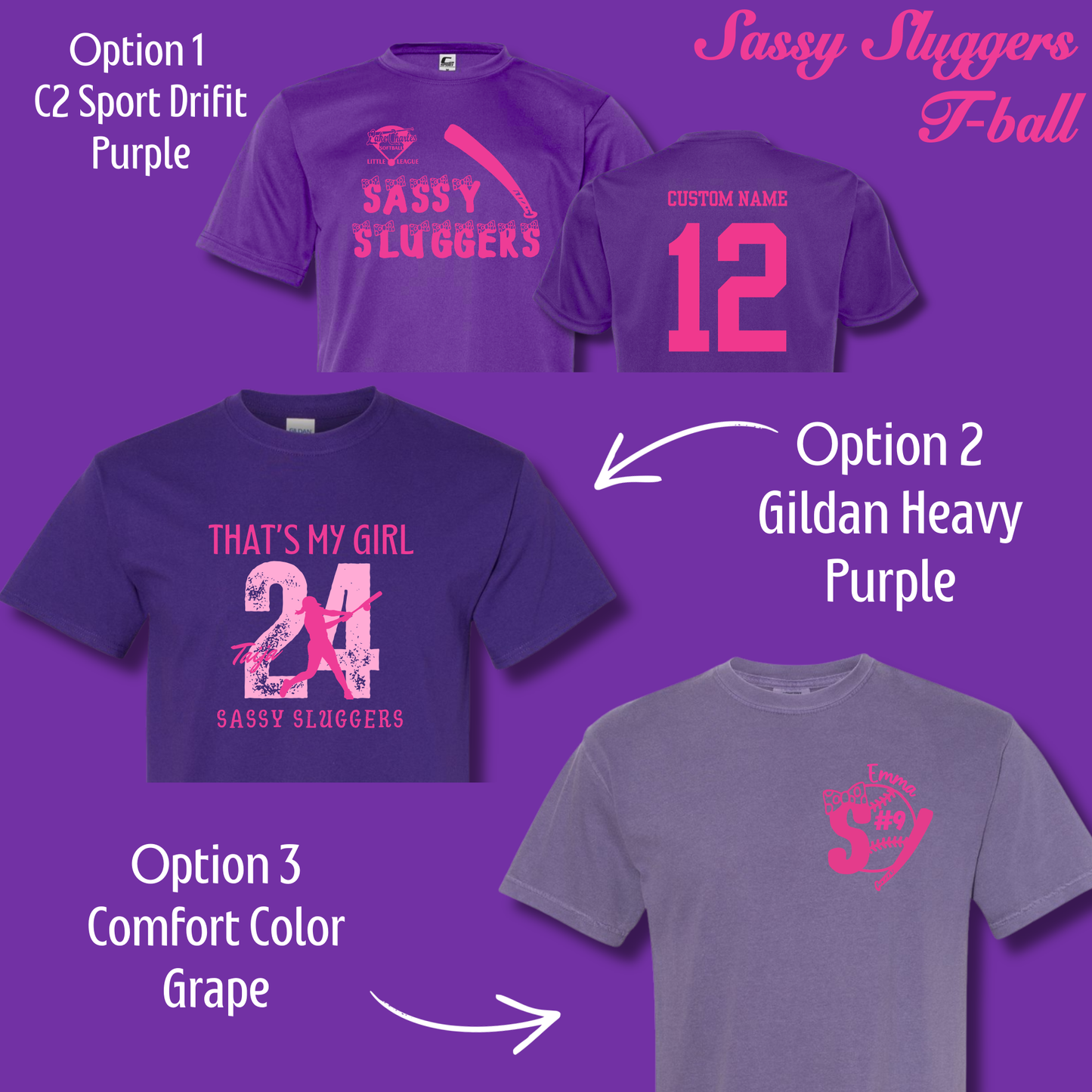 # Lake Charles Softball Little League T-Ball - Sassy Sluggers