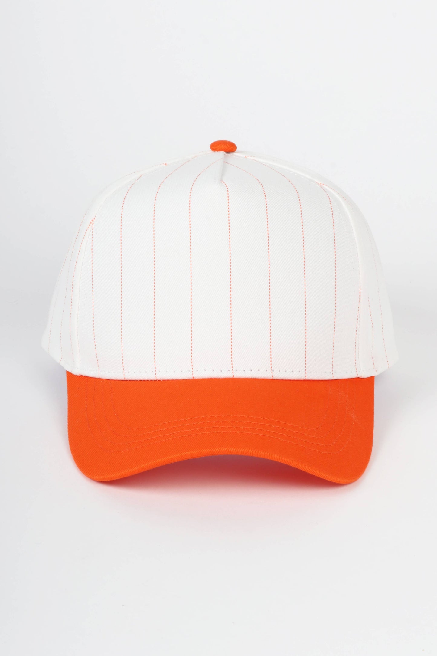 Pinstripe Two-Tone Baseball Cap