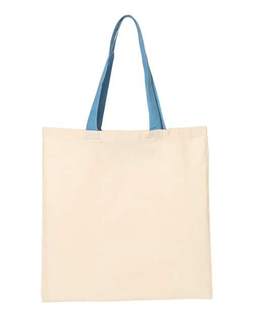 Economical Tote with Colored Handles