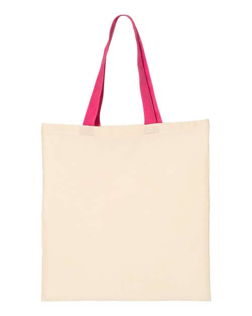 Economical Tote with Colored Handles