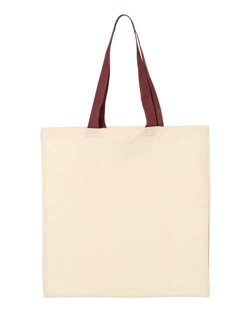 Economical Tote with Colored Handles
