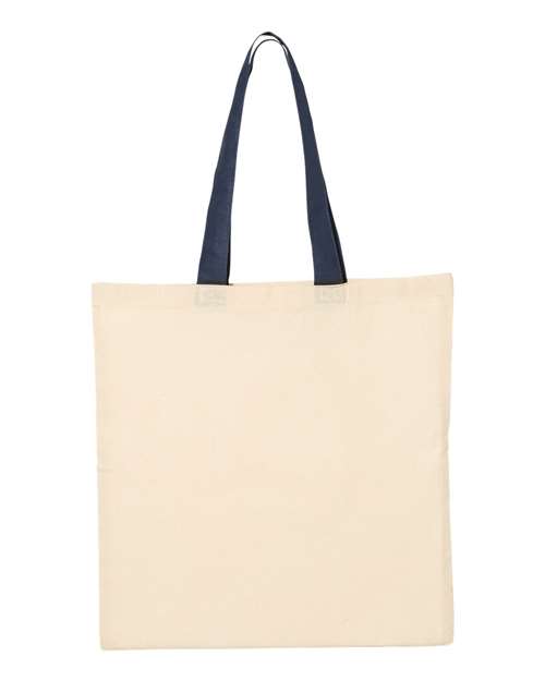 Economical Tote with Colored Handles