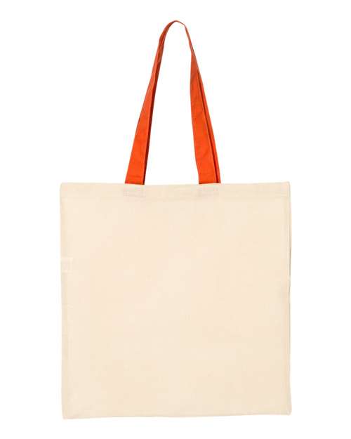 Economical Tote with Colored Handles