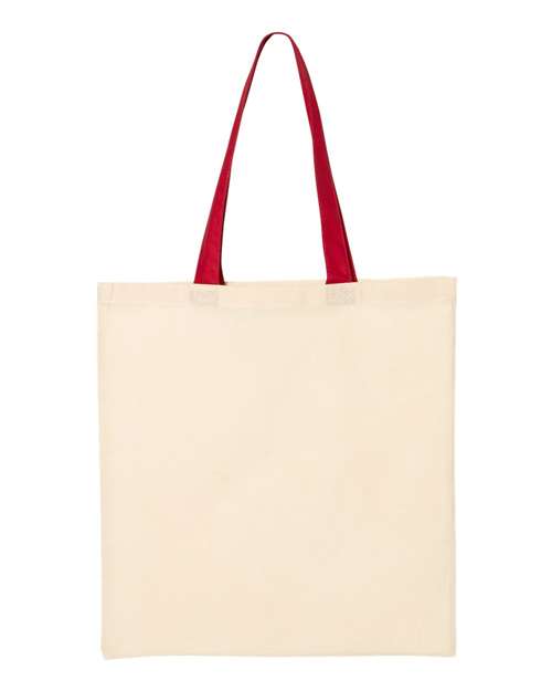 Economical Tote with Colored Handles
