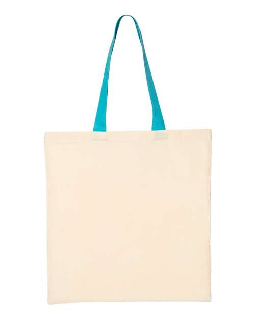 Economical Tote with Colored Handles