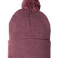 Sportsman 12" Pom-Pom Cuffed Beanie
