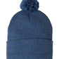 Sportsman 12" Pom-Pom Cuffed Beanie