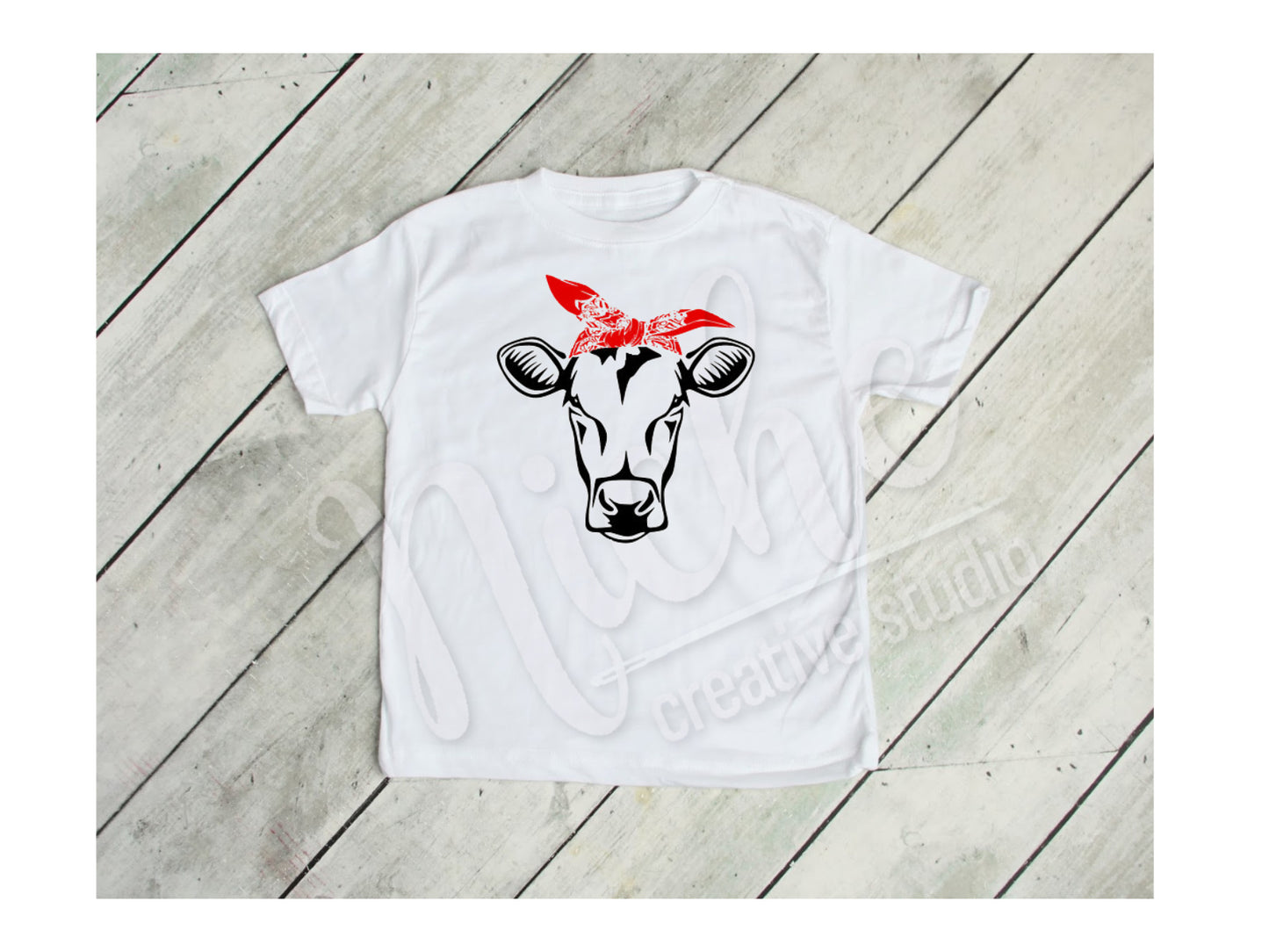 - ANI2593 Cow Bandana Decal