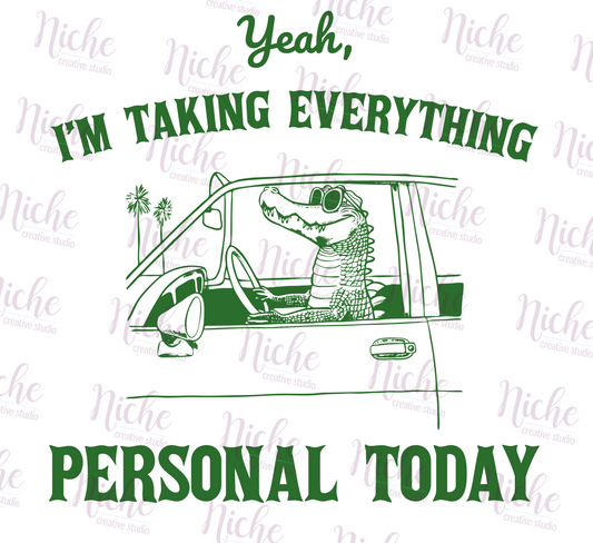 -ANI5113 Gator Taking it Personal Decal