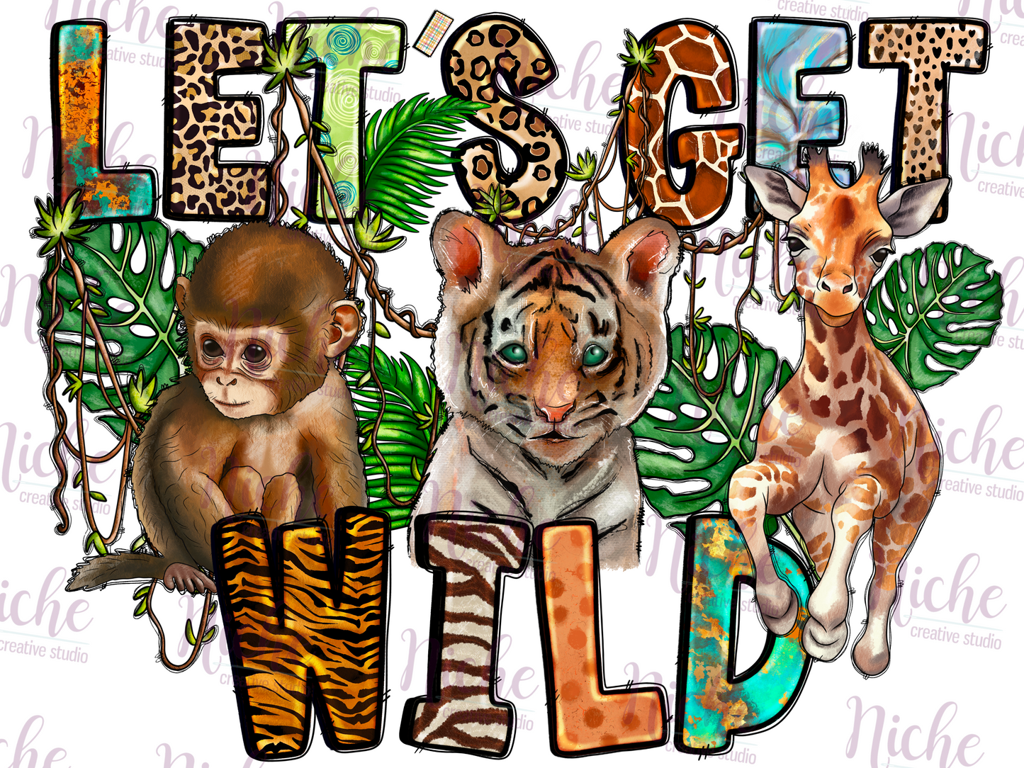 -ANI5162 Lets Get Wild Decal