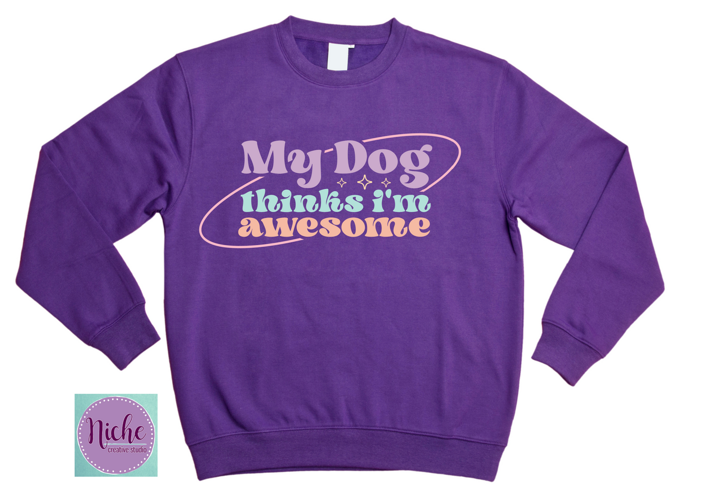 -ANI6050 My Dog Thinks I'm Awesome Decal