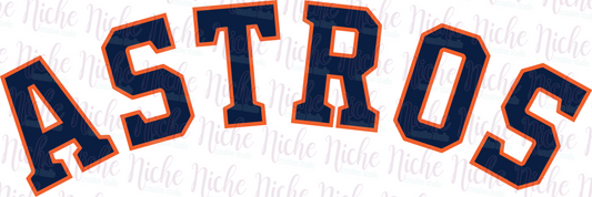 -AST8003 Astros Curved Decal