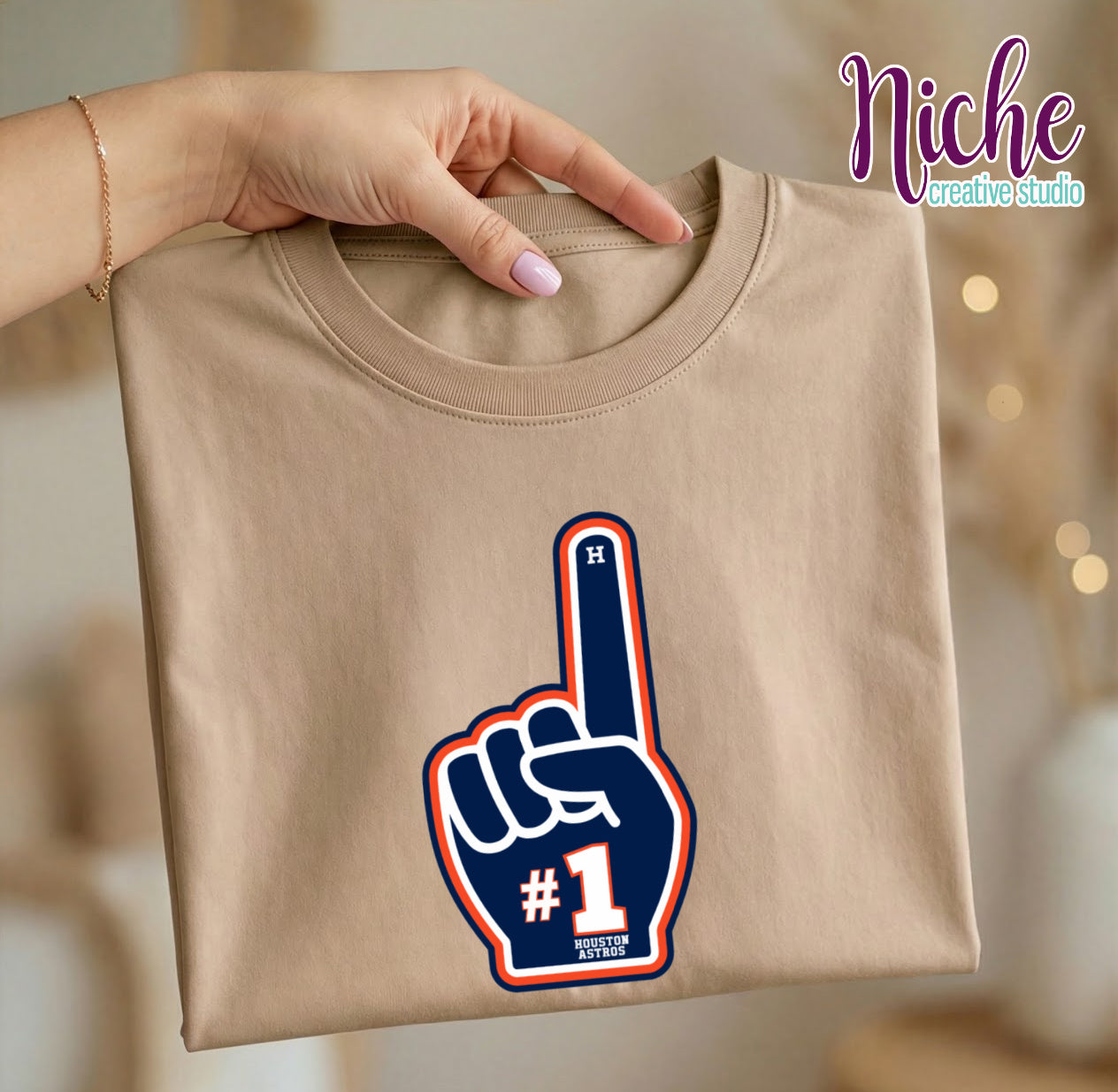 -AST8004 Astros Foam Finger Decal