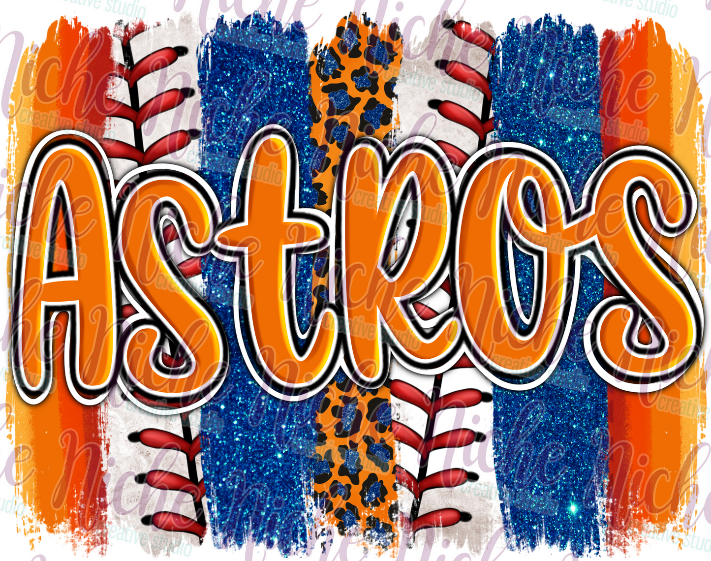-AST8008 Astros Brushstroke Decal
