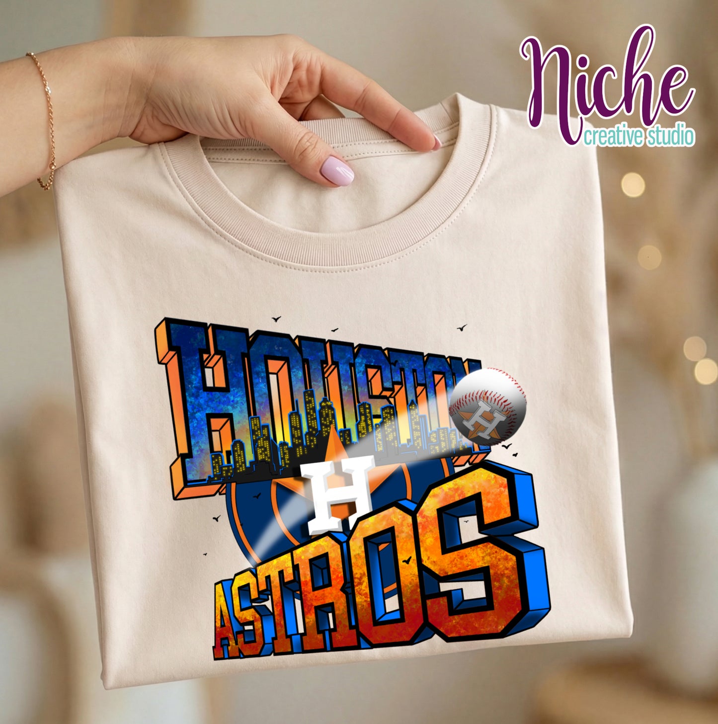 -AST8014 Houston Skyline Decal