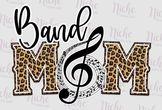 -BAN5160 Band Mom Leopard Decal