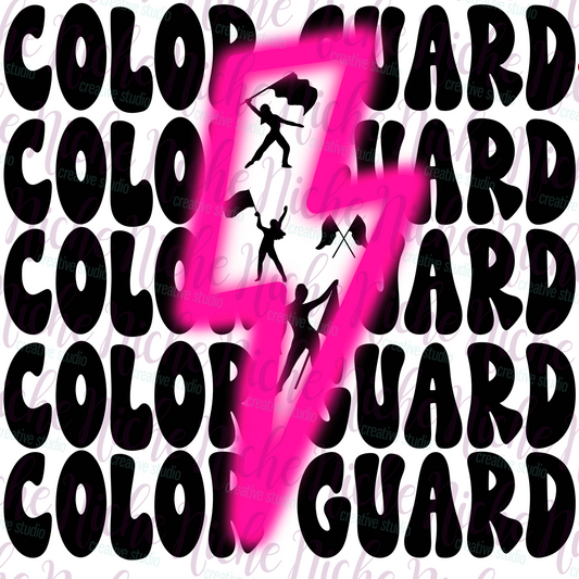 -BAN8275 Color Guard Bolt Decal