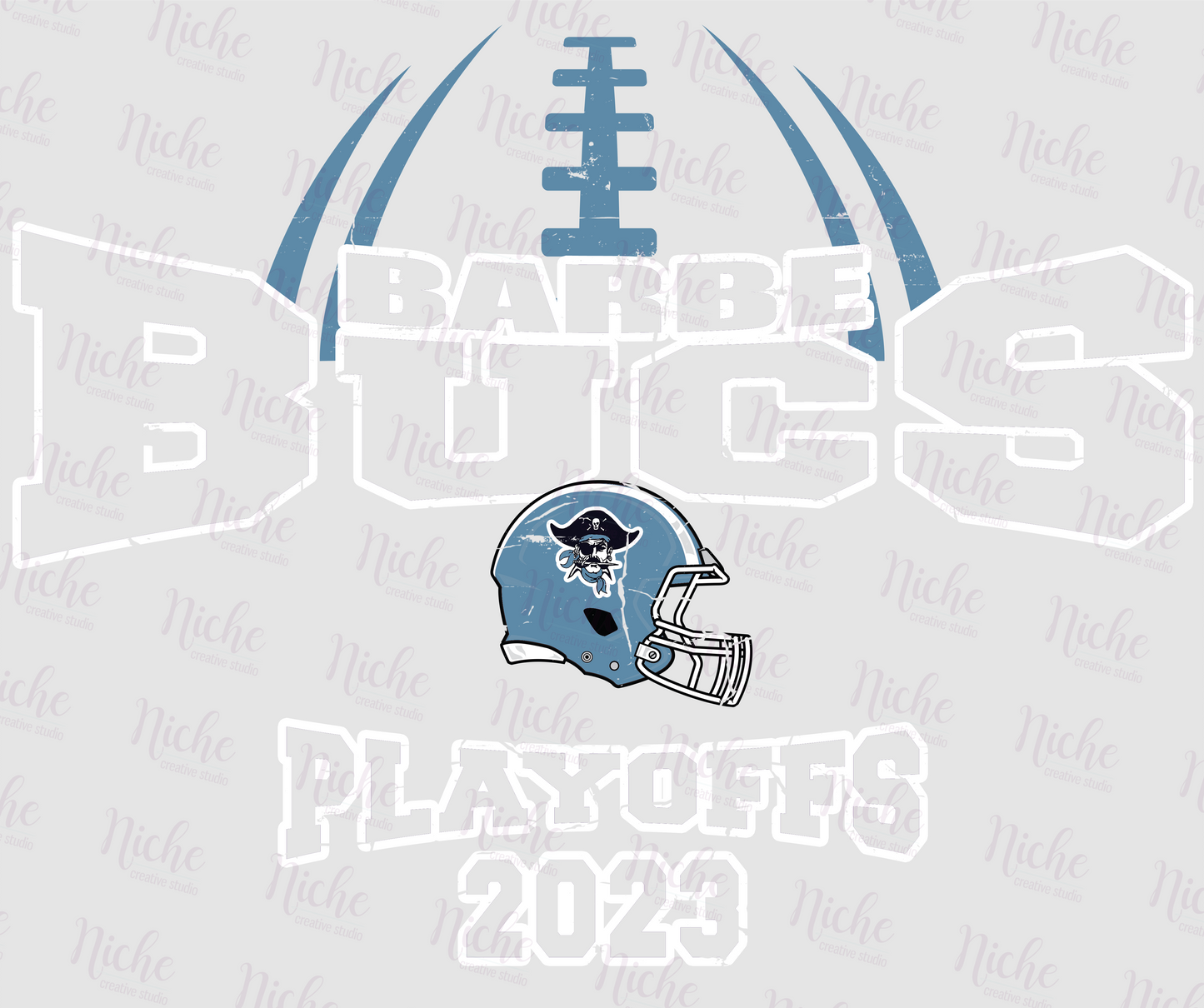 -BAR1001 Barbe Bucs Playoffs 2023 Decal
