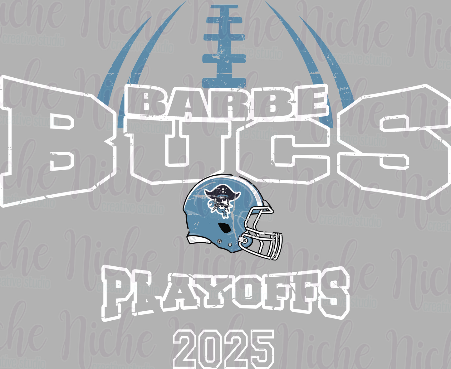 -BAR1001 Barbe Bucs Playoffs 2025 Decal