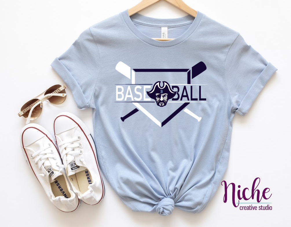 -BAR1695 Buc Baseball Decal